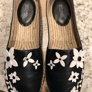 NIB MICHEAL Michael Korda Lola Leather Espadrilles